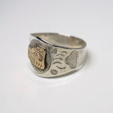Bear Hand Carved Ring by Frank Wallace, Lil'wat