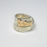 Grizzly Adjustable Wrap Ring by Frank Wallace, Lil'wat