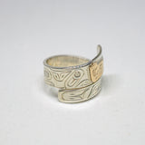 Grizzly Adjustable Wrap Ring by Frank Wallace, Lil'wat