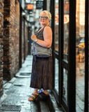 Grey 3-in-1 Convertible Backpack Purse - Vegan Leather