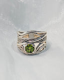 Sterling Silver Celtic Peridot Ring