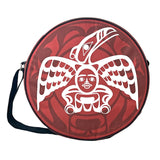 White Raven 18" Drum Bag by Roy Henry Vickers, Tsimshian