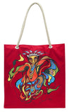 Pow Wow Dancer Cotton Eco-Bag by Daphne Odjig, Potawatomi artist