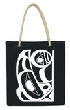 Raven Cotton Eco-Bag by Roy Henry Vickers, Tsimshian