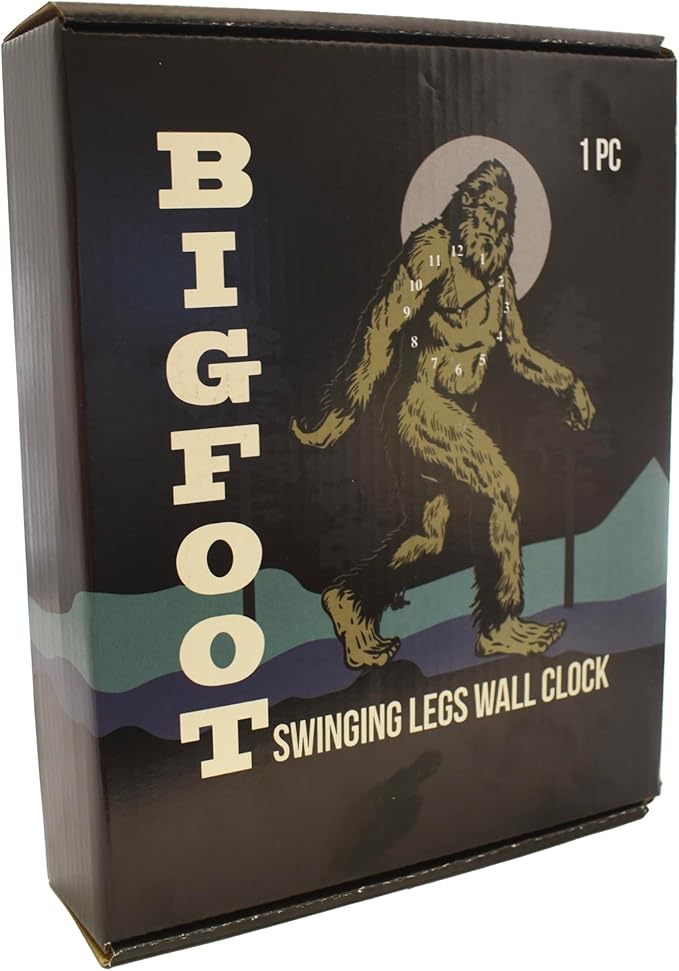 Sasquatch Moving Legs Clock