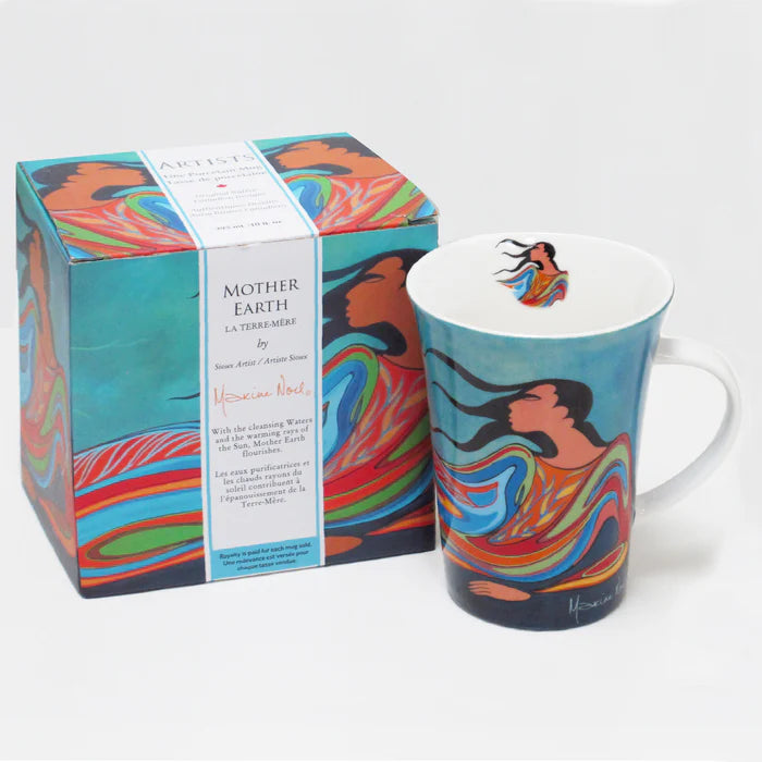 Mother Earth Porcelain Mug by Maxine Noel, Sioux