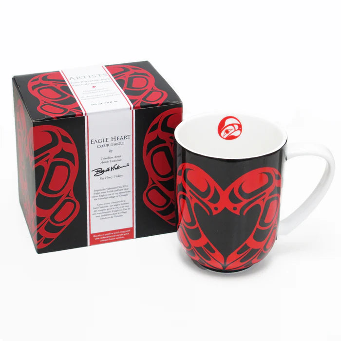 Eagle Heart Porcelain Mug by Roy Henry Vickers, Tsimshian