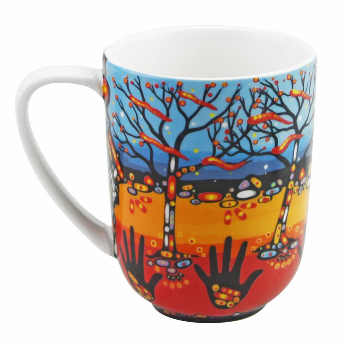 Remember Porcelain Mug by John Rombough, Chipewyan