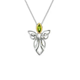 Silver and 10k Yellow Gold Guardian Angel Necklace – Large