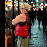Red 3-in-1 Convertible Backpack Purse - Vegan Leather