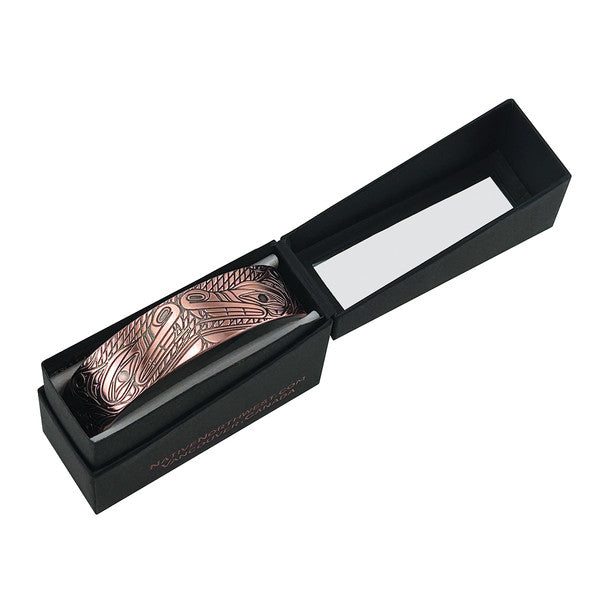 Wolves Copper Plated Bracelet by Andrew Williams, Haida