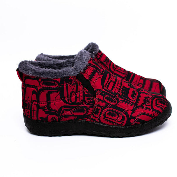 Tradition Northwest Slip On Shoes by Ryan Cranmer, Namgis
