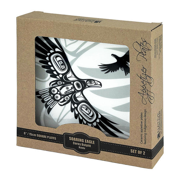 Soaring Eagle Appetizer Plates by Corey Bulpitt, Haida