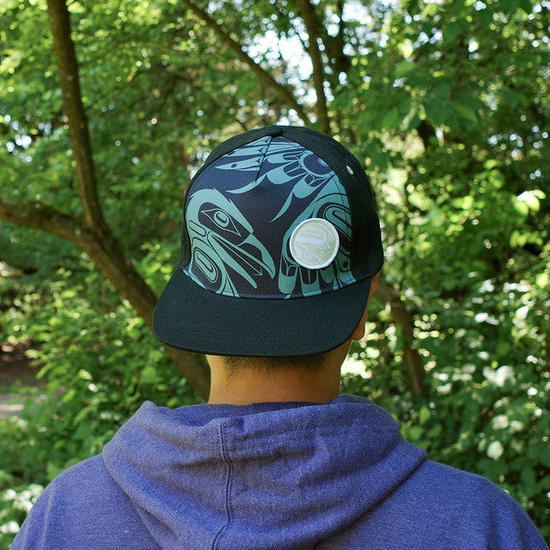 Raven Moon Snapback Cap by Allan Weir, Haida