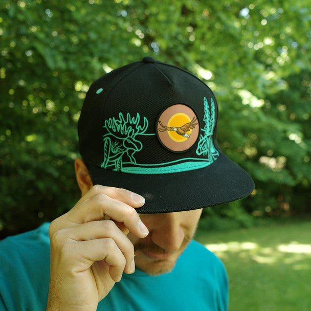 All My Relatives (Indinawemaaganidag) Snapback Cap by Storm Angeconeb, Lac Seul First Nation, Ojibwe