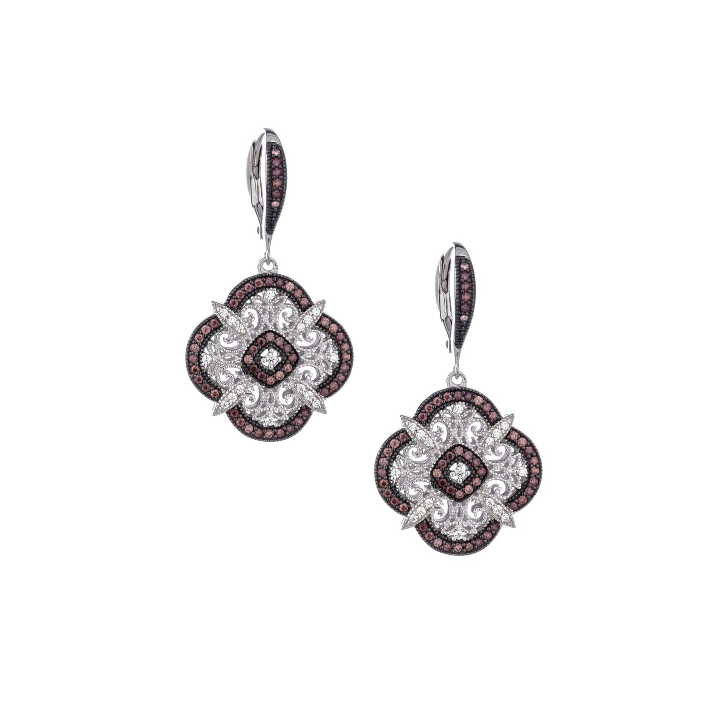 KEITH JACK NIGHT & DAY SCALLOPED CELTIC EARRINGS