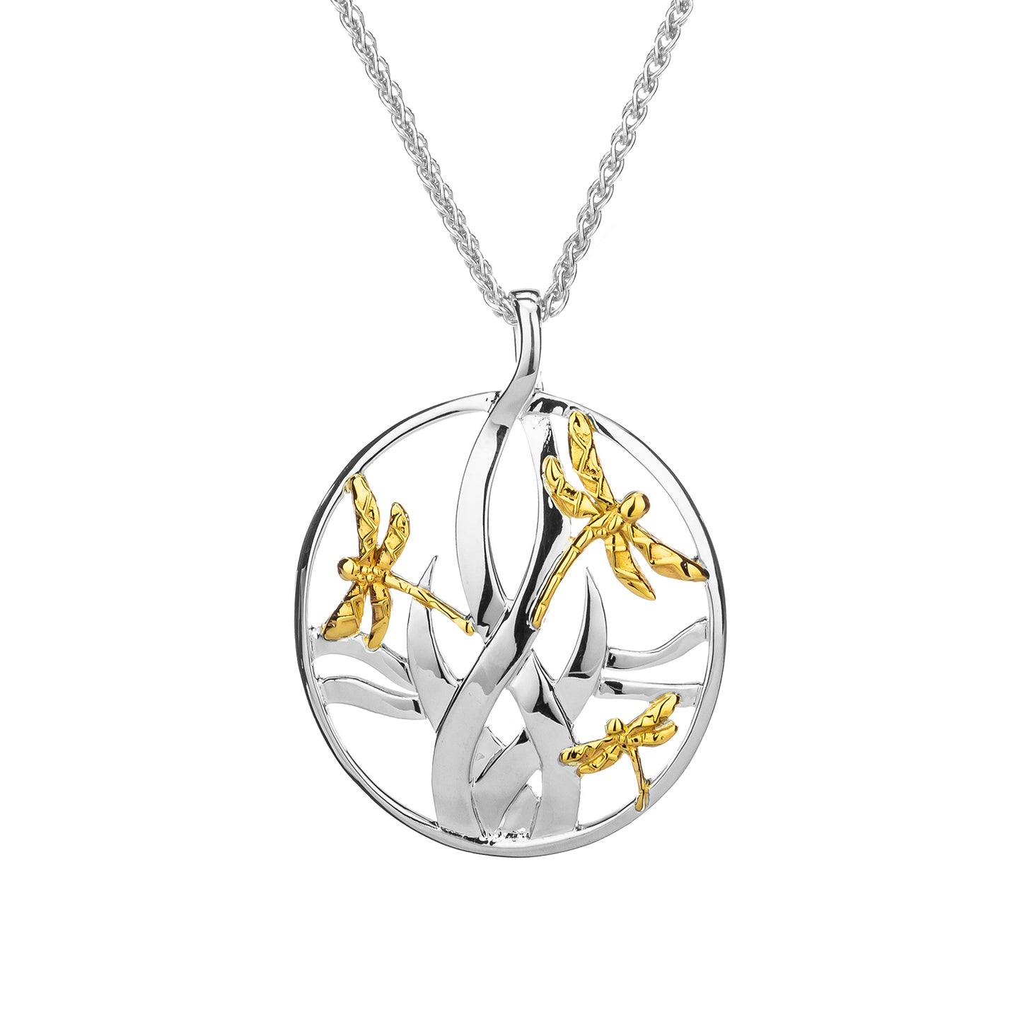 KEITH JACK DRAGONFLY IN REEDS CELTIC PENDANT