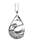 Silver Pewter Hummingbird Indigenous Pendant by Corrine Hunt