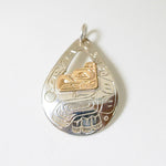Thunderbird Hand Carved Pendant by Frank Wallace, Lil'wat