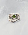 Sterling Silver Celtic Peridot Ring