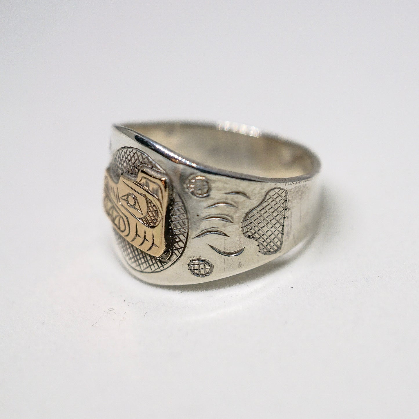 Bear Hand Carved Ring by Frank Wallace, Lil'wat