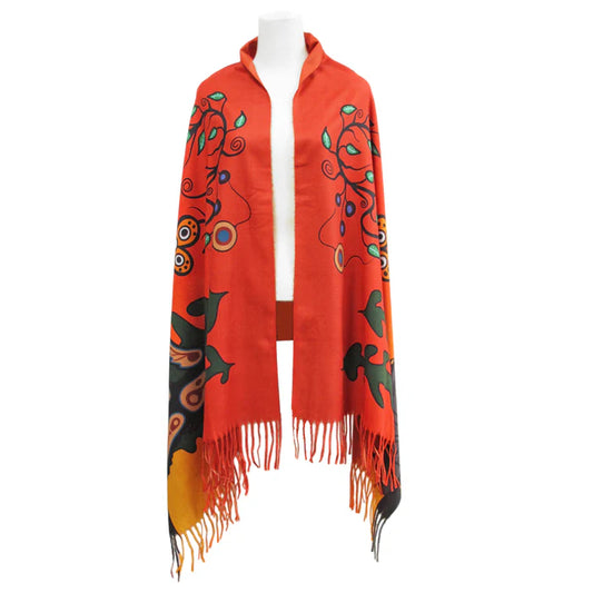 Seven Grandfather Teachings Eco Shawl by Cody Houle, Anishinaabe