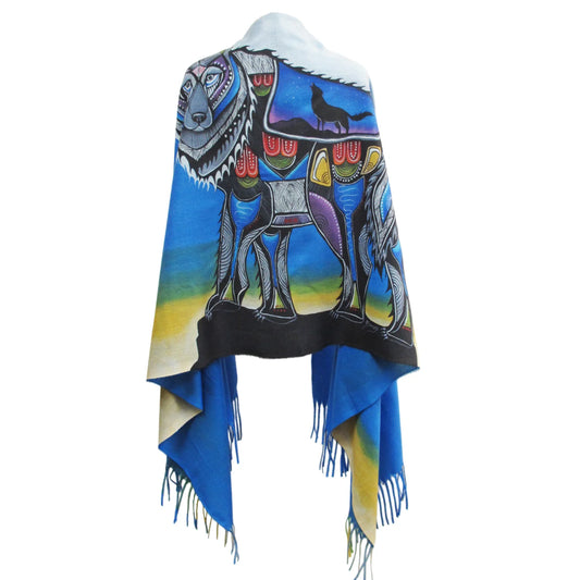 Wolf Eco-Shawl by by Jessica Somers, Abenakis