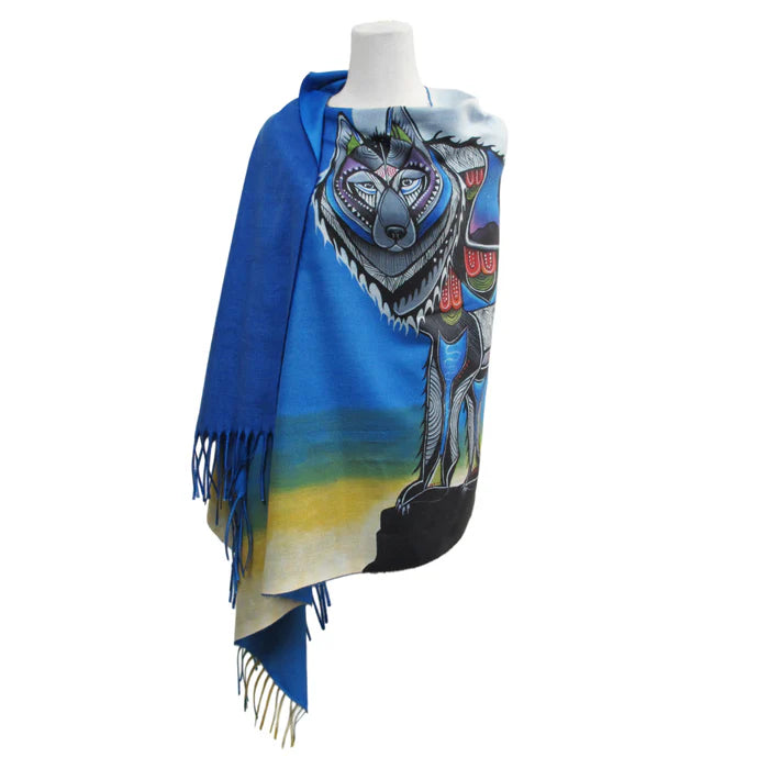 Wolf Eco-Shawl by by Jessica Somers, Abenakis