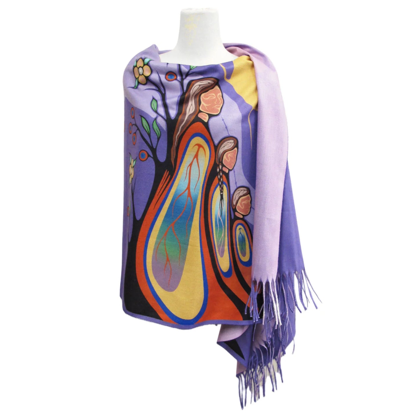 Gifts from Creator Eco-Shawl by Emily Kewageshig, Anishinaabe