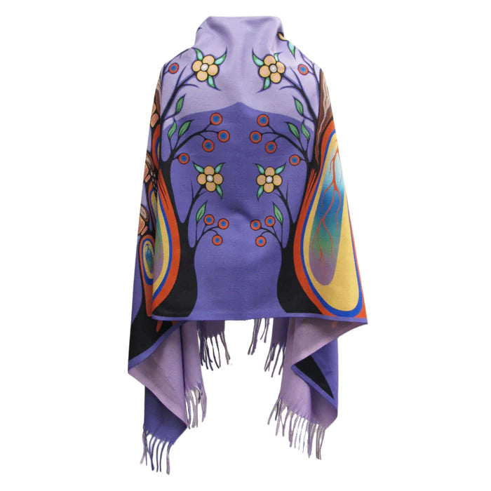 Gifts from Creator Eco-Shawl by Emily Kewageshig, Anishinaabe