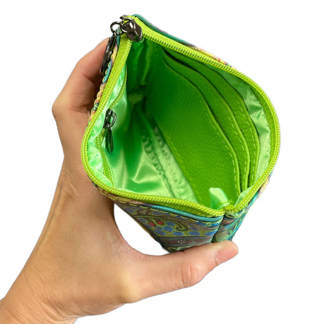 Strong Earth Woman Coin Purse by Leah Dorion, Métis