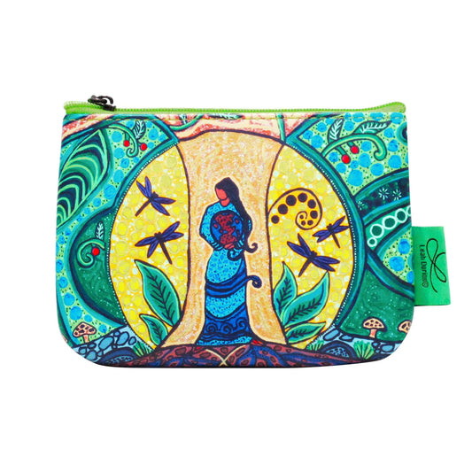 Strong Earth Woman Coin Purse by Leah Dorion, Métis