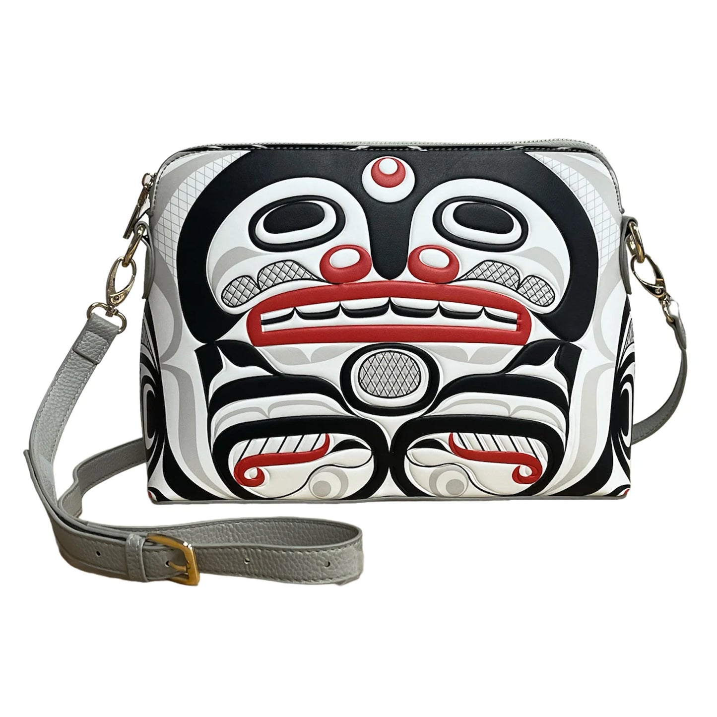Killer Whale Crosshatch Art Purse by Curtis Wilson, Kwakwaka’wakw