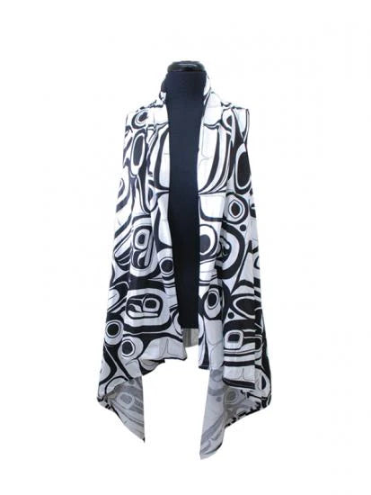 Kelly Robinson Raven Indigenous All Over Print Ladies Vest