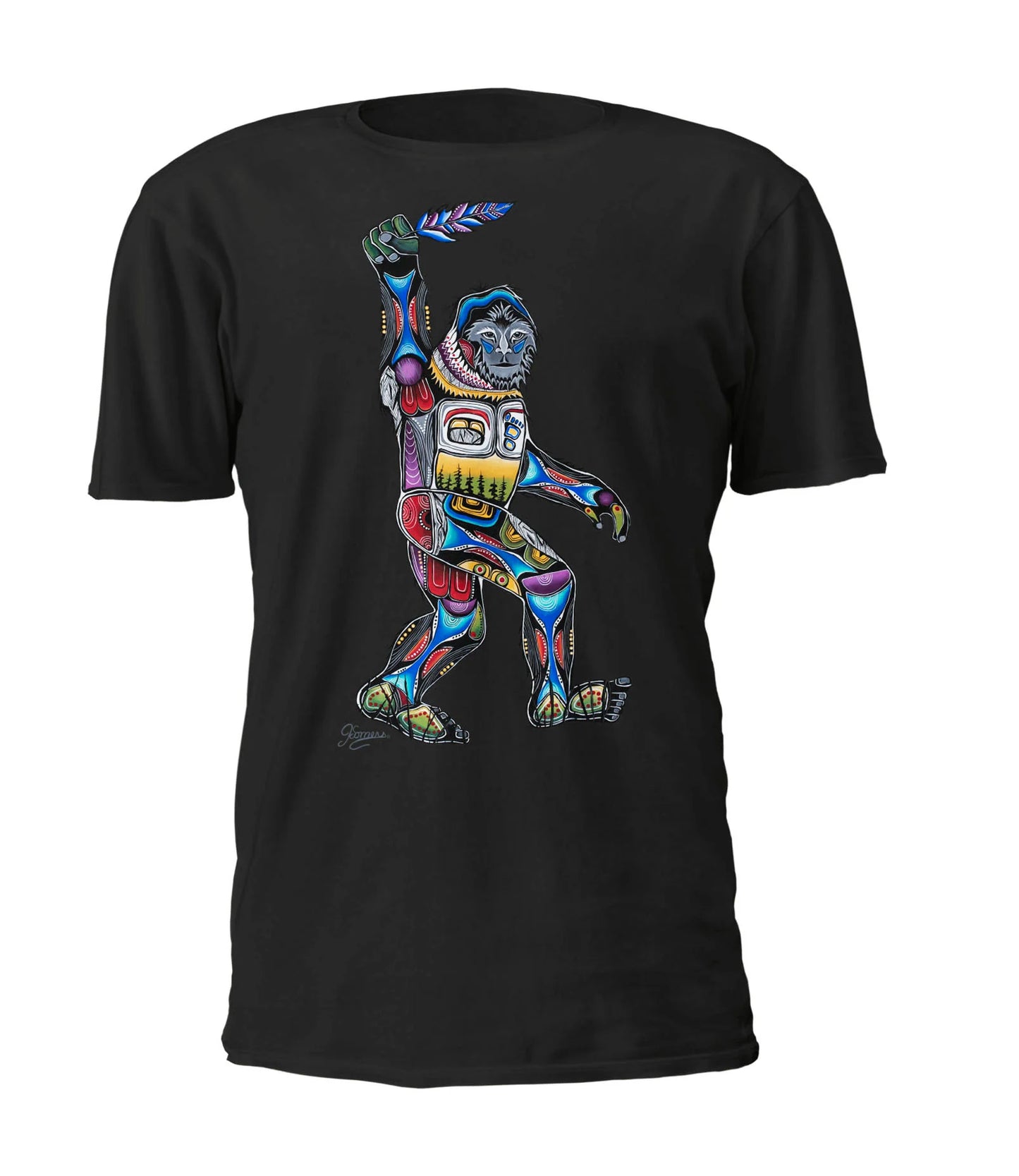 Saskquatch Tshirt by Jessica Somers, Abenakis