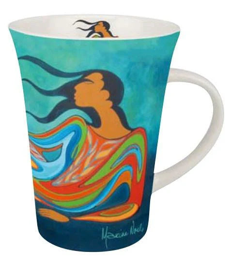 Mother Earth Porcelain Mug by Maxine Noel, Sioux