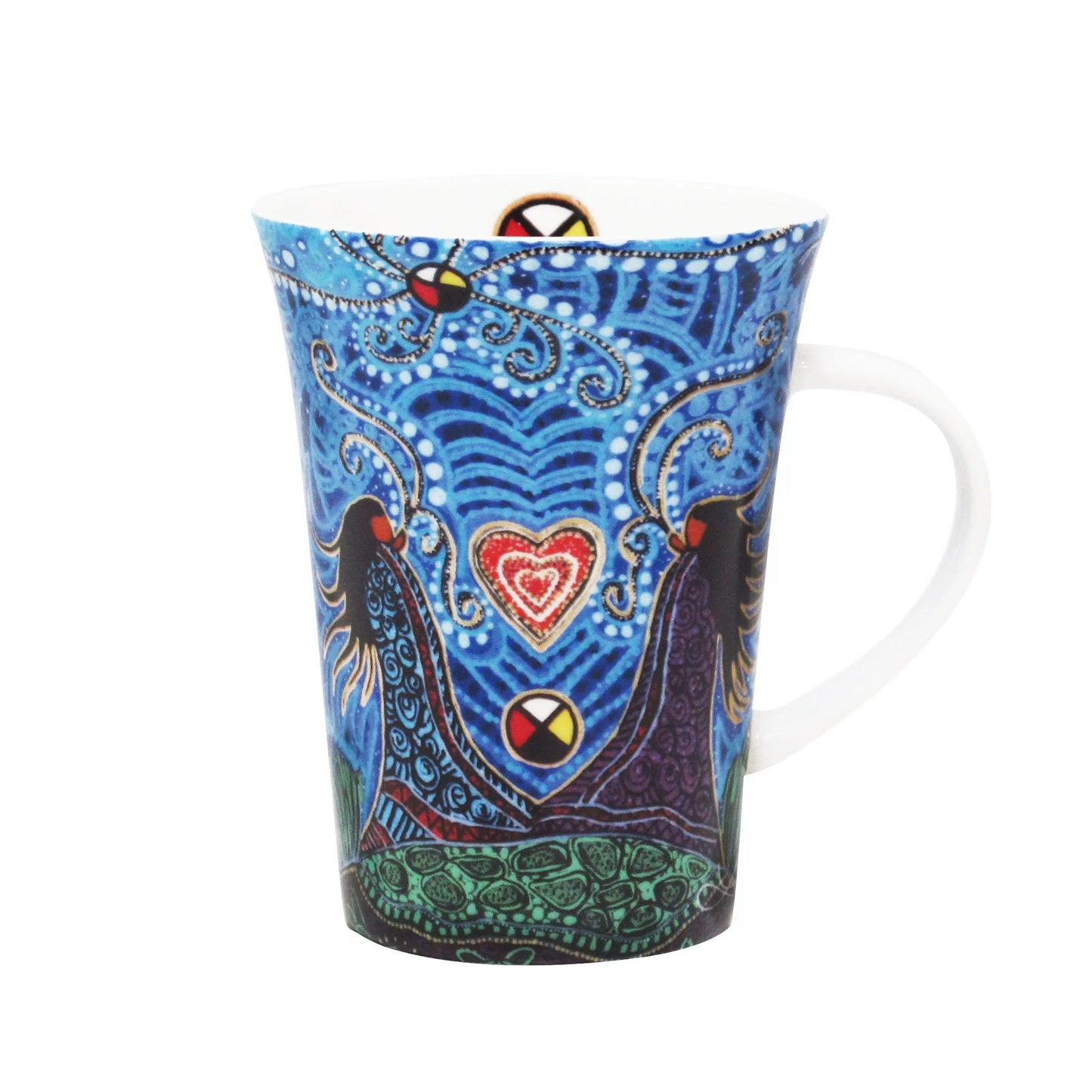 Breath of Life Porcelain Mug by Leah Dorion, Métis