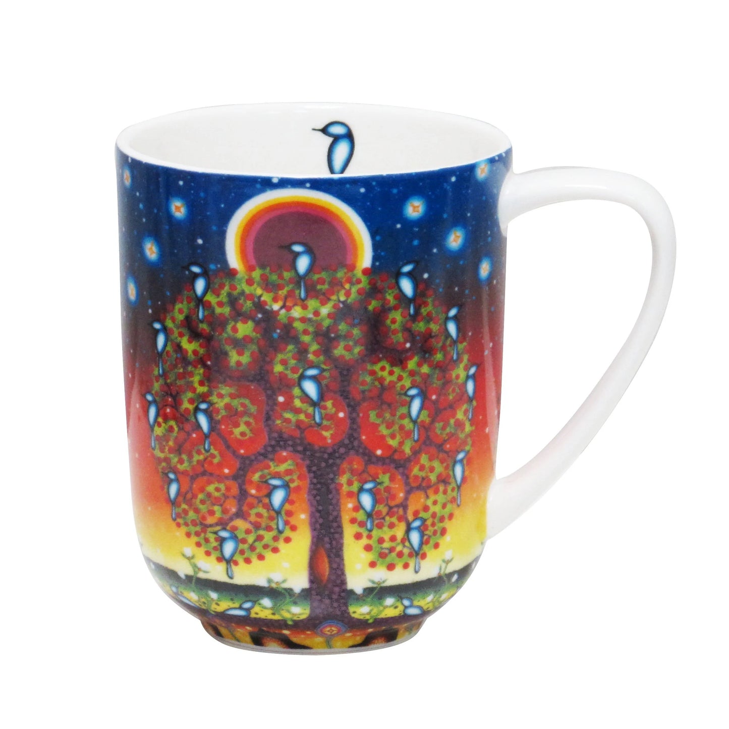 Tree of Life Porcelain Mug by James Jacko, Odawa-Pottawatomi