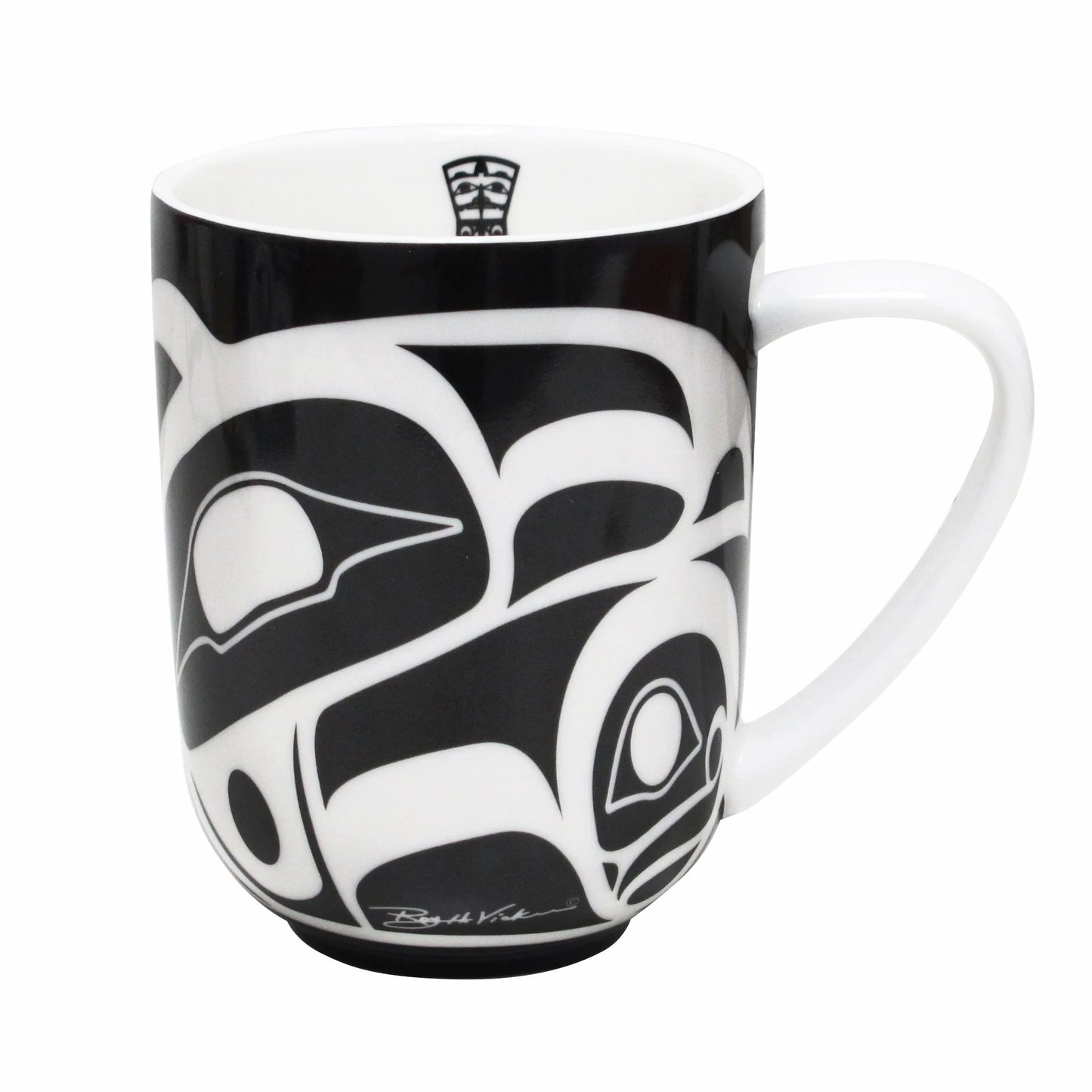 Raven Porcelain Mug by Roy Henry Vickers, Tsimshian