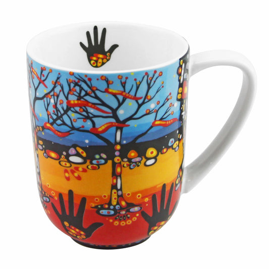 Remember Porcelain Mug by John Rombough, Chipewyan