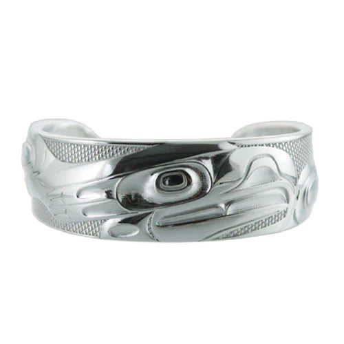 Eagle Silver Pewter Indigenous Bracelet by Kelly Robinson