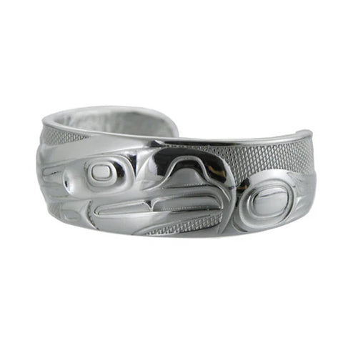 Eable Silver Pewter Indigenous Bracelet by Kelly Robinson