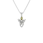 Silver and 10k Yellow Gold Guardian Angel Necklace – Small