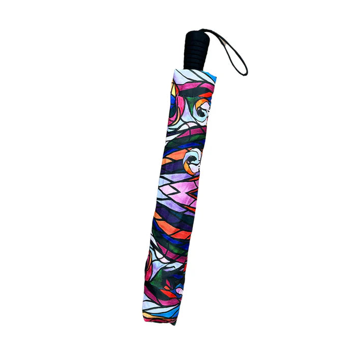 Salmon Hunter Collapsible Umbrella by Don Chase, Ojibway