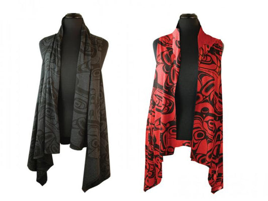Kelly Robinson Whale Indigenous All Over Print Ladies Vest