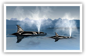 Breath Aluminum Art Print by Andy Everson, K’ómoks