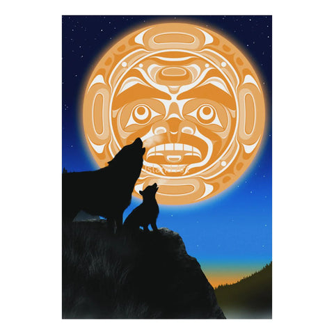 A New Song Aluminum Art Print by Andy Everson, K’ómoks