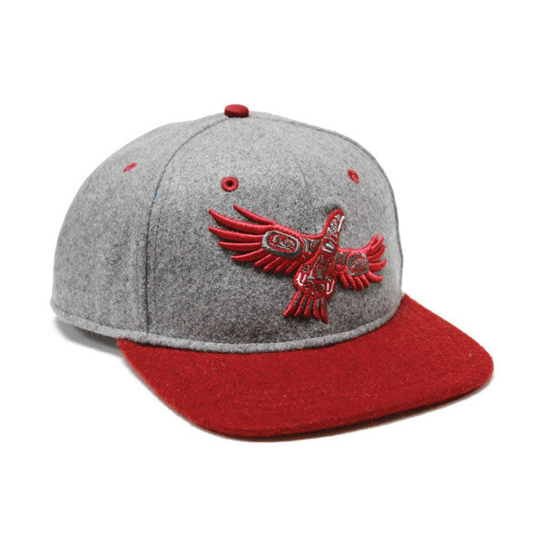 Soaring Eagle Snapback Cap by Corey Bulpitt, Haida