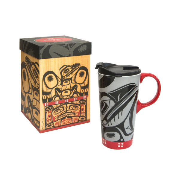 Raven Mug by Allan Weir, Haida