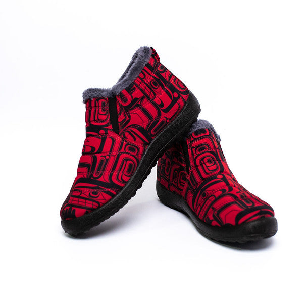 Tradition Northwest Slip On Shoes by Ryan Cranmer, Namgis